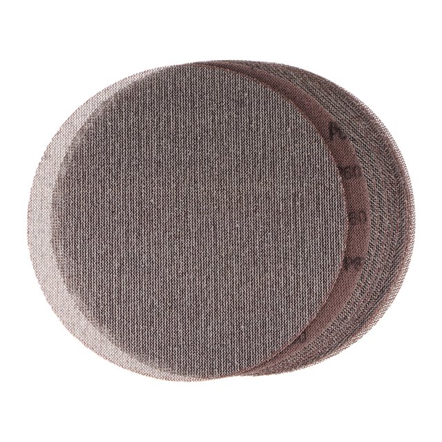 Unique Bargains 10pcs Mesh Sanding Discs 9 Inch Hook and Loop Sanding Net 60 Grits Dust Free Abrasive Pads for Wood Furniture