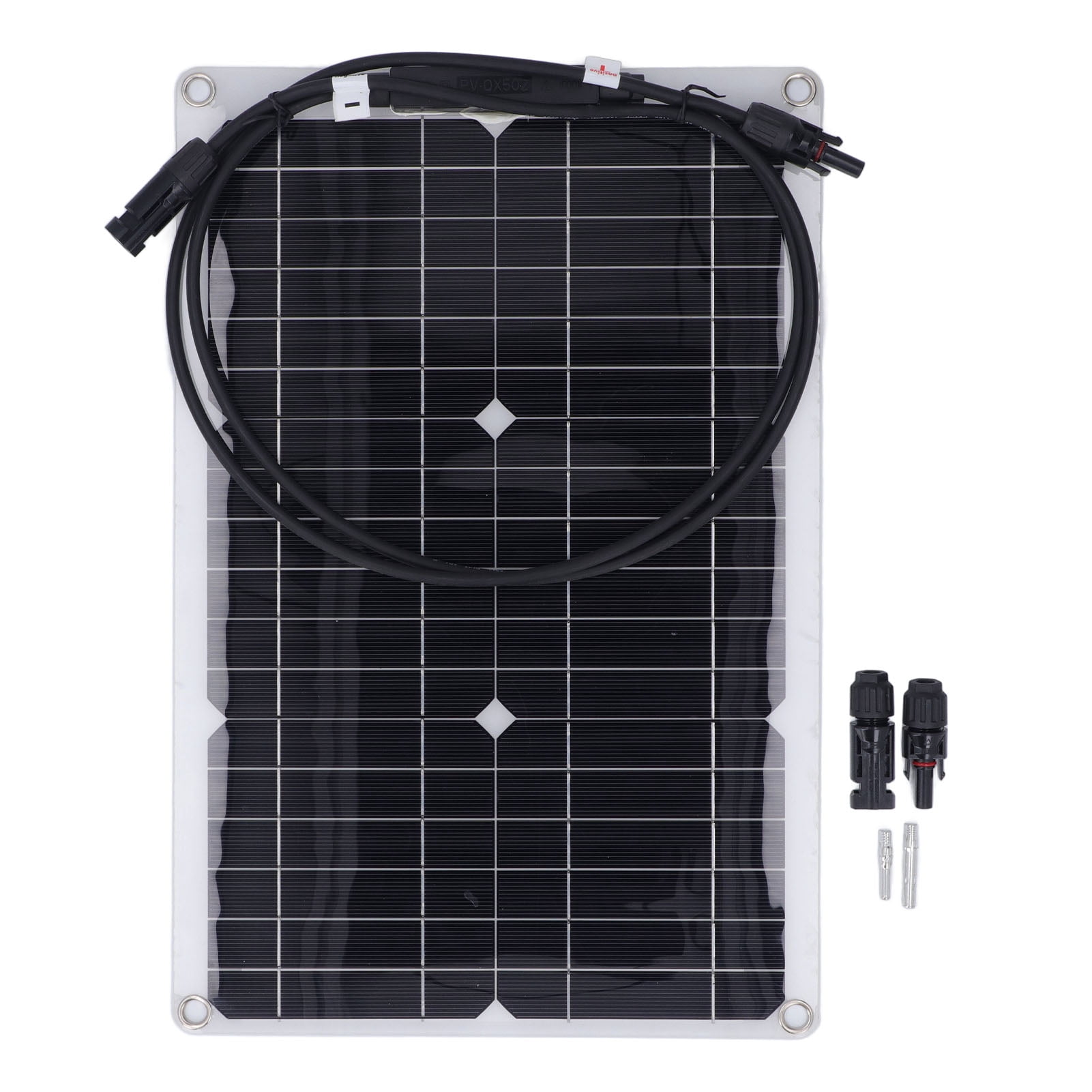 20W Solar Panel, 18V Flexible Solar Panel Monocrystalline Silicon  For Battery Charging Security Camera