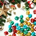 thumbnail image 5 of cyrico 120pcs Jingle Bells for Crafts, 1 Inch Large Multicolored Christmas Jingle Bells Bulk, 4 Colors Craft Bells for Christmas Festival Home Wreath Decorations DIY Crafts, 5 of 7