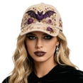 thumbnail image 2 of 3D Halloween Embroidery Cap Adjustable Cotton Baseball Cap Pumpkin Ghost Dad Hat Cotton Cute Trucker Cap, 2 of 6