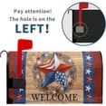 thumbnail image 2 of 4th of July Patriotic Star Mailbox Covers Magnetic Large Size 21"X25.5" American Flag Mailbox Cover Memorial Day Red White Blue Decorative Magnetic Mailbox Covers Letter Box Cover Wrap for Outside, 2 of 6