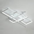 thumbnail image 2 of 1 PCS White LED Ceiling Light Chandelier Square Flush Mount Lamp Fixture Bedroom Home Brightness: Infinitely Adjustable (10%-100%), 2 of 10