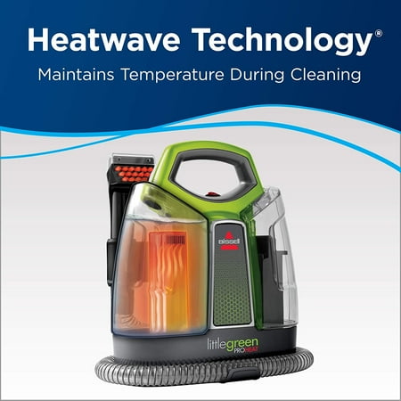 BISSELL - Little Green ProHeat Corded Handheld Deep Cleaner - Titanium With Chacha Lime Accents