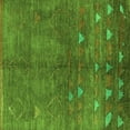 thumbnail image 1 of Ahgly Company Indoor Square Solid Green Modern Area Rugs, 7' Square, 1 of 4