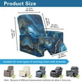 thumbnail image 3 of FUIALDOLG Blue Abstract Marble Print Recliner Slipcovers Home Decor 4 Pieces Lazyboy Recliner Chair Cover for Dog Pets with Pockets Furniture Protector, 3 of 7