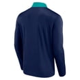 thumbnail image 3 of Men's Fanatics Navy Seattle Mariners Unstoppable Quarter-Zip Top, 3 of 3