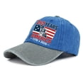 thumbnail image 3 of Usa Baseball Hat American Flag Hat Cool Hat Usa Flag Hat Usa Trucker Hat Patriotic Hats Outdoor Hats for Men Soft Low Profile Dad Caps Hiking Cap Womens Baseball Hat, 3 of 3