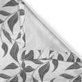 thumbnail image 5 of Ambesonne Abstract Grommet Curtain, Leaves on Vines Nature, 50" x 120", Grey and White, 5 of 6