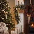 thumbnail image 4 of Christmas Glitter Double Ear Bow Ornaments Hanging Decorations for Tree Wreath and Garland, 4 of 6