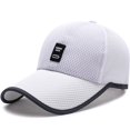 thumbnail image 4 of Gorra de beisbol Colcomx Hombres Mujeres Gorra de Camionero Deporte Cadera Blanco, 4 of 4