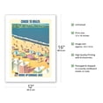 thumbnail image 2 of Brazil - Brazilian Beach Resort - Moore-McCormack Lines - Vintage Ocean Liner Travel Poster c.1964 - Bamboo Fine Art 290gsm Paper (Unframed) 12x16in, 2 of 4