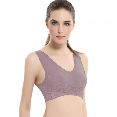 

Fashion New Cross Side Buckle Without Rims Gathered Sports Underwear Sleep Bra