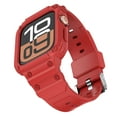 thumbnail image 2 of Dwitch Band for iWatch Series 10 46mm, Rugged TPU Sport Band with Integrated Case,Protective Bumper for Outdoor & Fitness Use,Red, 2 of 5
