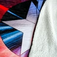 thumbnail image 2 of Marvel Captain America Shield Oversized Fleece Sherpa Throw Blanket | 72 Inches, 2 of 7
