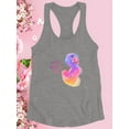 thumbnail image 3 of Mom Baby Beastfeed Watercolor Racerback Tank Women -Image by Shutterstock, Female x-Small, 3 of 4