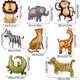 thumbnail image 2 of Yanonmyfd Globos de safari grandes, 8 globos de animales de 34-40 pulgadas, globos de selva, decoraciones de cumpleaños de safari, decoraciones de fiesta de selva, 2 of 10