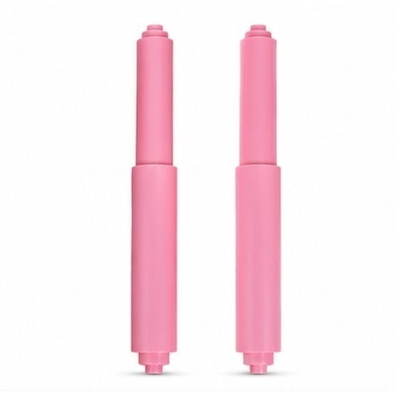 LOLIPPYY 2-Pack Plastic Spring-Loaded Toilet Paper Roll Holder Rod Replacement for Bathroom Accessories