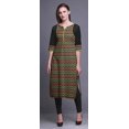 thumbnail image 2 of Bimba Cotton Printed Straight Kurtis For Women Panel Kurta Summer Tunic-Small, 2 of 6