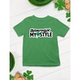 thumbnail image 5 of St Patricks Day Shirts for Kids Shamrocking My Style T-Shirt Youth Kids T-Shirt X-Small Green, 5 of 6