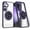 Purple, variant on Dteck for Samsung Galaxy S24 Plus Case, Slim TPU Bumper Built in 360° Rotating Ring Kickstand Case Military Drop Protection Magnetic Mag Safe PC Clear Back Cover for Galaxy S24 Plus,Black