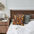 thumbnail image 5 of Set of 2 Vintage Style Halloween Linen Pillow Covers - Witch and Pumpkin Artwork Covers 18x18 inch throw pillow case Halloween gifts to friends,family, 5 of 6