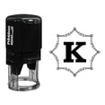 thumbnail image 1 of Printtoo Office Stationary Octagon Celtic Swirl Frame K Alphabet Monogram R-40 Self Inking Rubber Stamp, 1 of 3