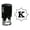 Black, variant on Printtoo Office Stationary Octagon Celtic Swirl Frame K Alphabet Monogram R-40 Self Inking Rubber Stamp