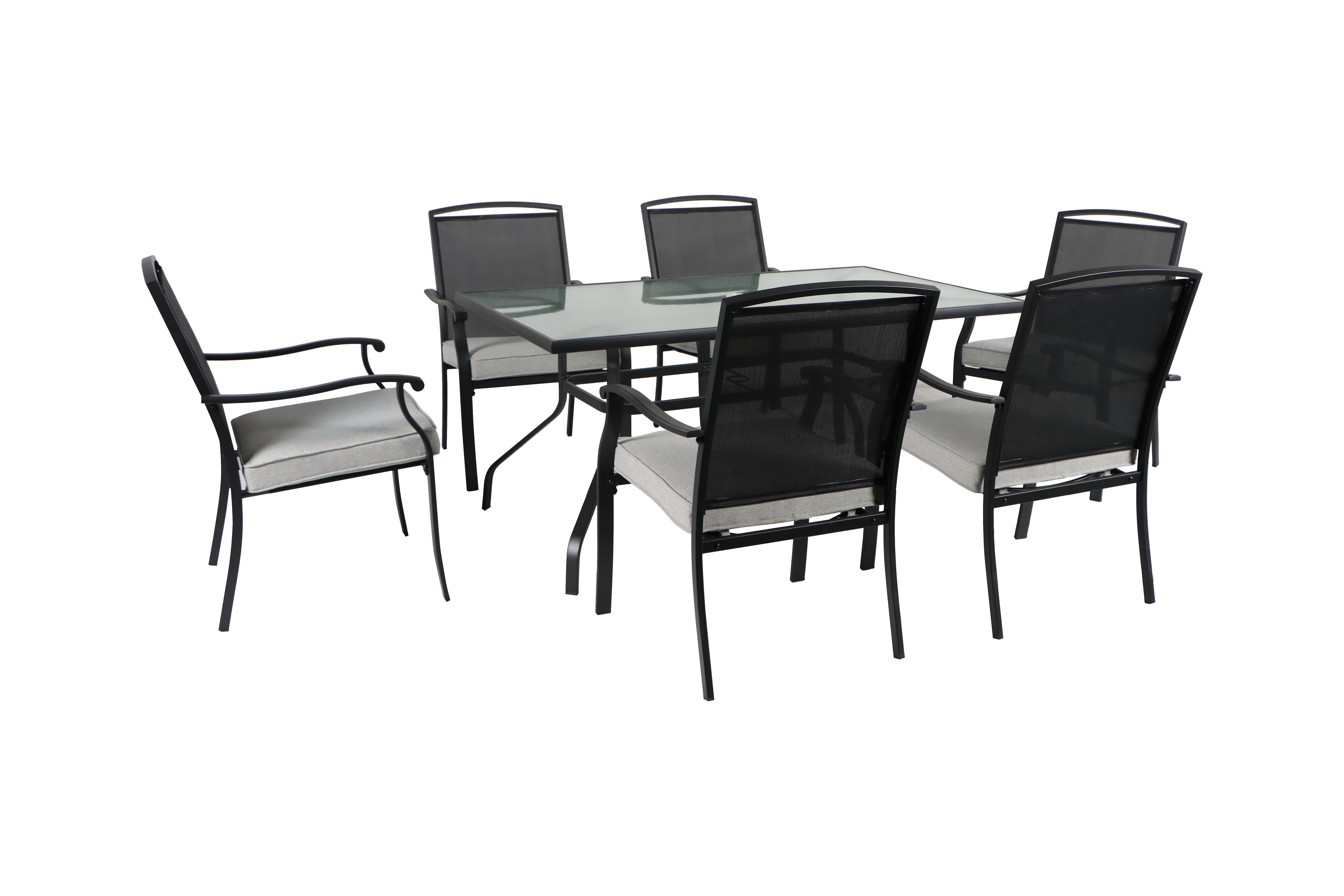 Mainstays Alexandra Square 7 Piece Patio Dining Set Walmart