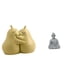 thumbnail image 1 of Sujetalibros de cerámica con forma de pera abrazada, fina artesanía, adorno para estantería, estatua de Buda mono, figura coleccionable budista en min, 1 of 8