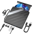 thumbnail image 2 of BotaniNest 8 In1 External DVD Drive Laptop DVD Player USB C 3.0 Portable Burner With SD/ Slot & 3 USB Ports Compatible With Windows, 2 of 7
