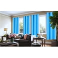 thumbnail image 1 of Cortina opaca para ventana, color turquesa, K68, 100 % opaca, térmica, para dormitorio, sala de estar, armario, puerta, reducción de ruido, 94 cm de ancho x 213 cm de largo, 2 paneles, 1 of 6