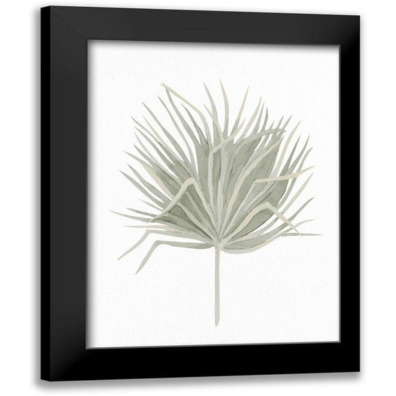 Allen, Kimberly 12x14 Black Modern Framed Museum Art Print Titled - Soft Green 2