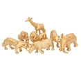Safari Animals Figures Toy Gold Color Wild Zoo Animals Figurines for