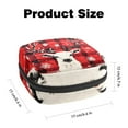 thumbnail image 2 of Christmas Deer Red Plaid Snow Snowflake Sanitary Napkin Storage Bag, Zipper Menstrual Cup Pouch Feminine Menstruation First Period Pads Holder for Girls Women Ladies, 2 of 6