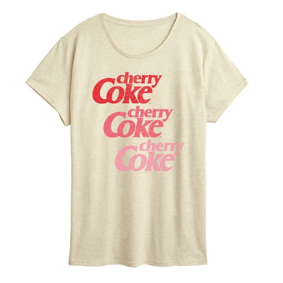 Coca-Cola - Cherry Coke Ombre Logo - Women's Short Sleeve Graphic T-Shirt