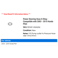 thumbnail image 2 of Power Steering Hose O-Ring - Compatible with 2003 - 2015 Honda Pilot 2004 2005 2006 2007 2008 2009 2010 2011 2012 2013 2014, 2 of 2