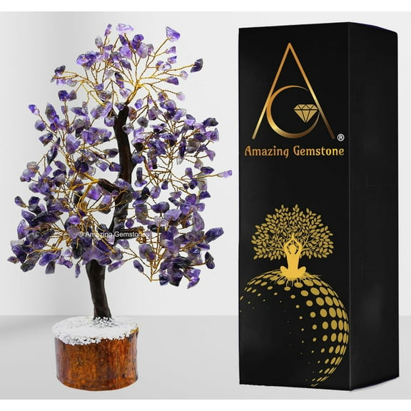 Amethyst Crystal Tree - Healing Crystal Bonsai Tree Room Decor Office Desk Decor