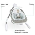 thumbnail image 2 of Ingenuity Anyway Sway 5-Speed Multi-Direction Portable Foldable Baby Swing & Infant Seat with Vibrations, Nature Sounds, 0-9 Months 6-20 lbs (Spruce), 2 of 5