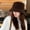 coffee, variant on Simple Autumn and Winter Lamb Wool Warm Panama Bob Hat Men's and Women's Fashion Solid Color Temperament Bucket Hats