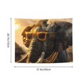 thumbnail image 6 of Kdxio Cool Sunglasses Elephant Art Wall Hanging Tapestries Banner For Bedroom College Dorm Home Living Room Party Decor 29X37 In, 6 of 8