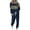 Navy, variant on Womens Petite Lounge Sets 2 Piece Outfits Fall Two Piece Pants Outfits Linen Women's Christmas Print Long Sleeve Sport Pullover   Pants Set my reorder list