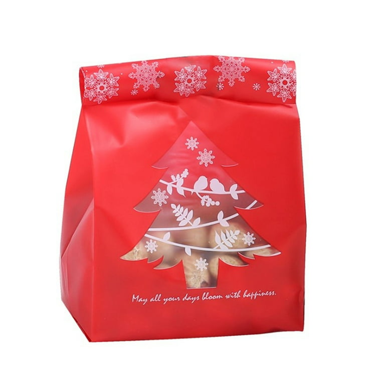 10pcs, Christmas Square Self-sealing Zipper Bags For Handmade Cookies,  Snowflake Pastries, Baking Packaging Bags And Storage Bags, Christmas  Decoratio