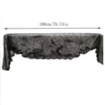 thumbnail image 3 of Halloween Web Brocade Fireplace Mantel Scarf, European Lace Spiderweb Tablecloth Runner, Fabric Cover for Home Dining Table Room Decor, Lazyguy, 3 of 7