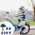 thumbnail image 4 of Casco de bicicleta para niños con rodilleras, coderas, muñequeras, equipo para patinar Azul, 4 of 6
