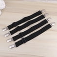 thumbnail image 5 of 8 sujetadores ajustables para sábanas, tirantes multifuncionales, pinzas elásticas, clips para cortinas, soportes para fundas de sofá y colchones (negros)., 5 of 5