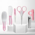 thumbnail image 3 of Baby Grooming and Hygiene Care Kit with Hair Brush Comb Nail Clipper Scissors for Toddlers, 3 of 8