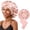 Blush Pink, variant on Adjustable Satin Bonnet for Sleeping, Double Layer Silk Bonnet with Tie Band for Women, Sleep Cap Curly Natural Hair