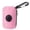 Pink, variant on Poop Bag Holder with Clip for Leash, Dog Poop Bag Dispenser, Nylon Poop Bag Carrier, Portable Pet Waste Bag Holder for Walking,Black