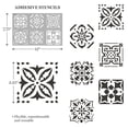 thumbnail image 5 of Martha Stewart Classic Tile Art Stencil Set, Set of 15, 12 x 7.75 in, 5 of 8