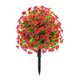 thumbnail image 1 of Árbol topiario artificial con flores violetas, arbustos artificiales para exteriores con estaca para decoración de jardín y porche., 1 of 8